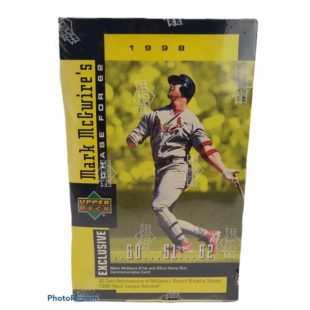 NIB Vintage 1998 Upper Deck‎ Exsusive Mark McGwire's Chase For 62
